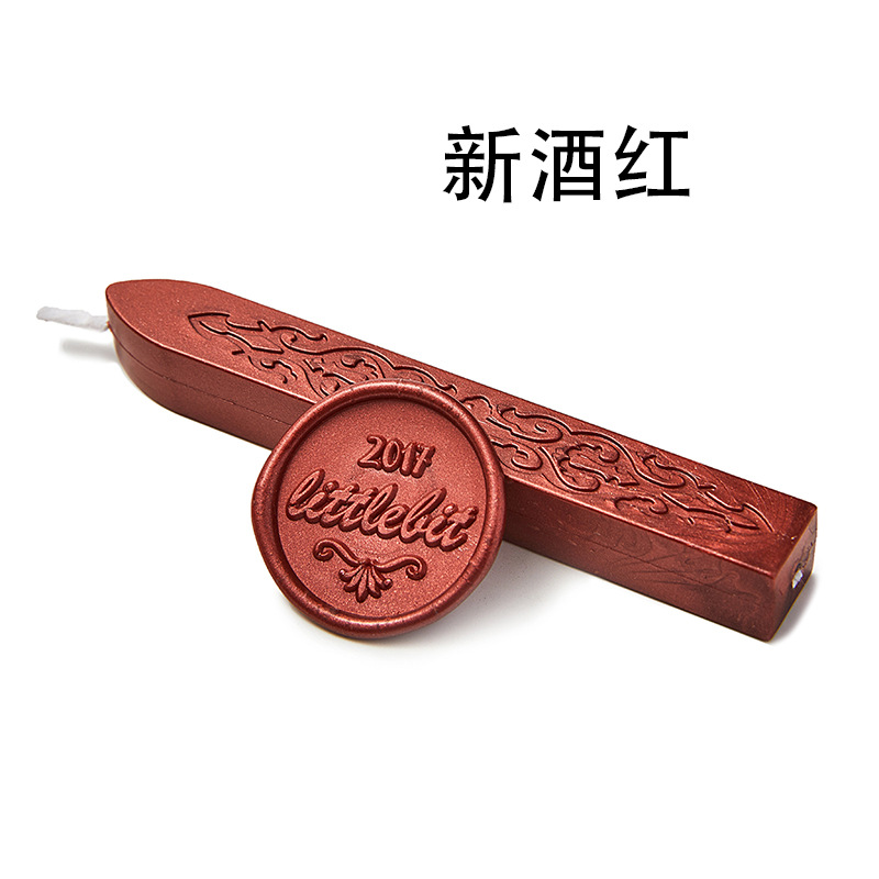 Tira de cera de sello de laca de fuego 42 cinta de plomo tira de cera de sellado sobre sello de regalo con núcleo patrón de flecha de laca de fuego cera de laca de fuego