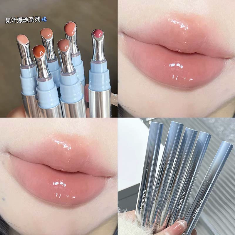 Блеск для губ Cappuvini Mirror Water Gloss Essence, стеклянный блеск для губ, нюдовый цвет, отбеливающий, прозрачный, кросс-бордерная помада-блеск