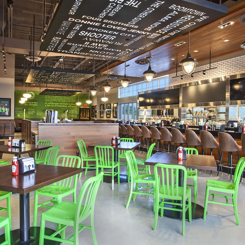 Foshan factory supply restaurant furniture durable iron navy dining chair high bar chair solid wood table and chair combination