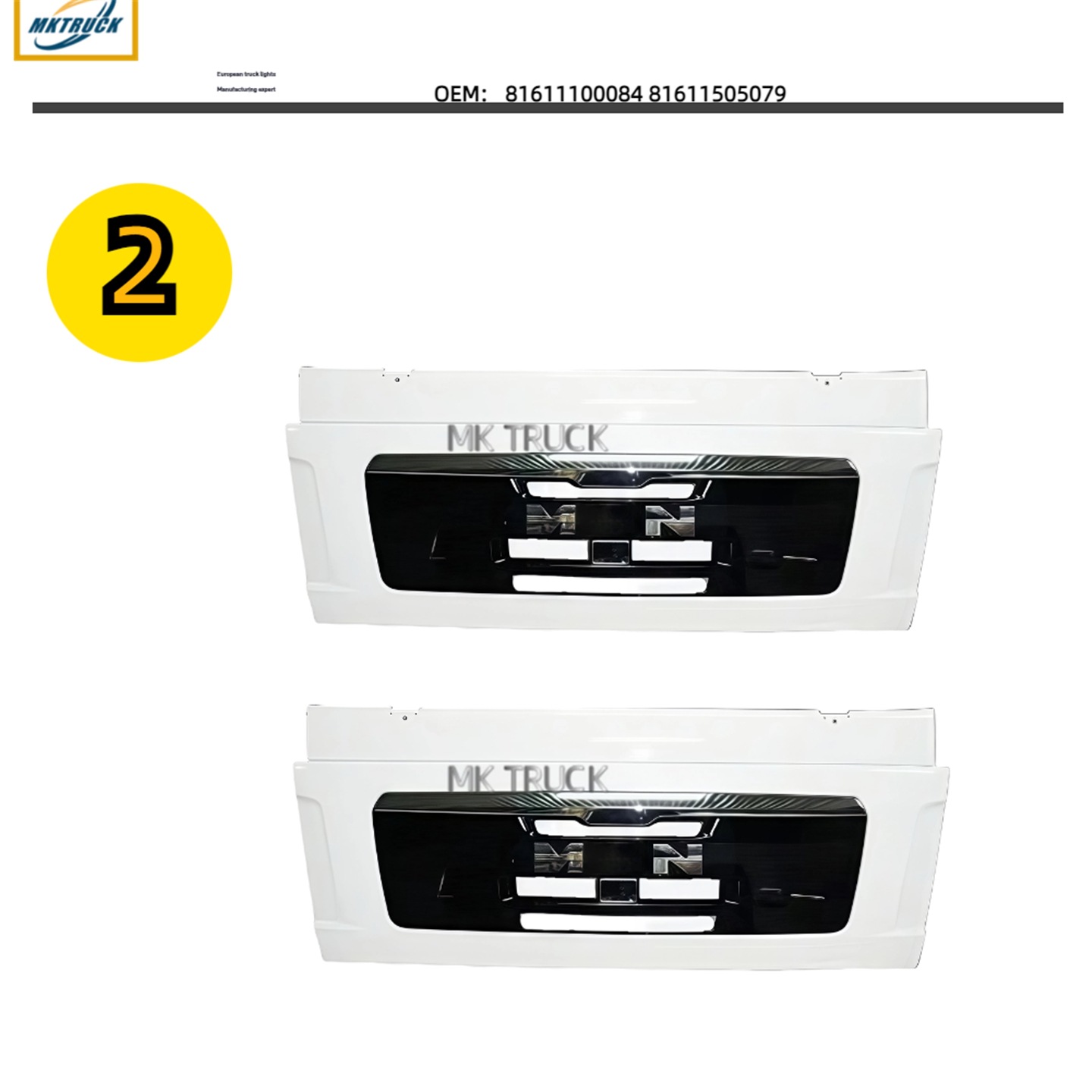Panel frontal 81611100084/81611505079, para la fábrica de piezas de camiones Man MAN