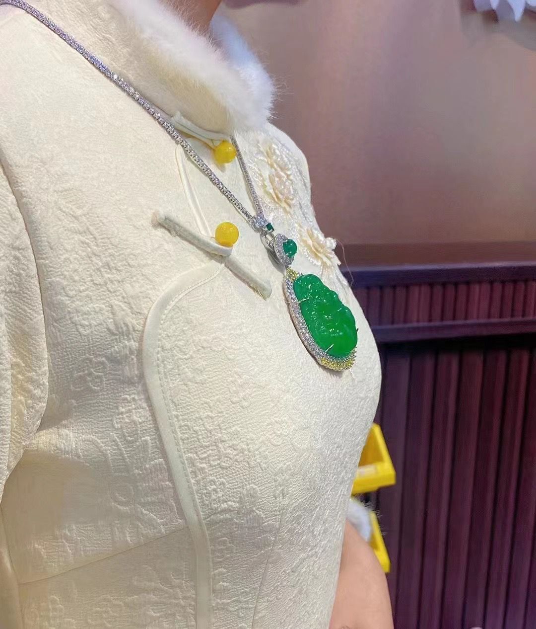 翡翠玉髓佛公观音葫芦如意福瓜四季豆吊坠女款天然A冰种翡翠吊坠