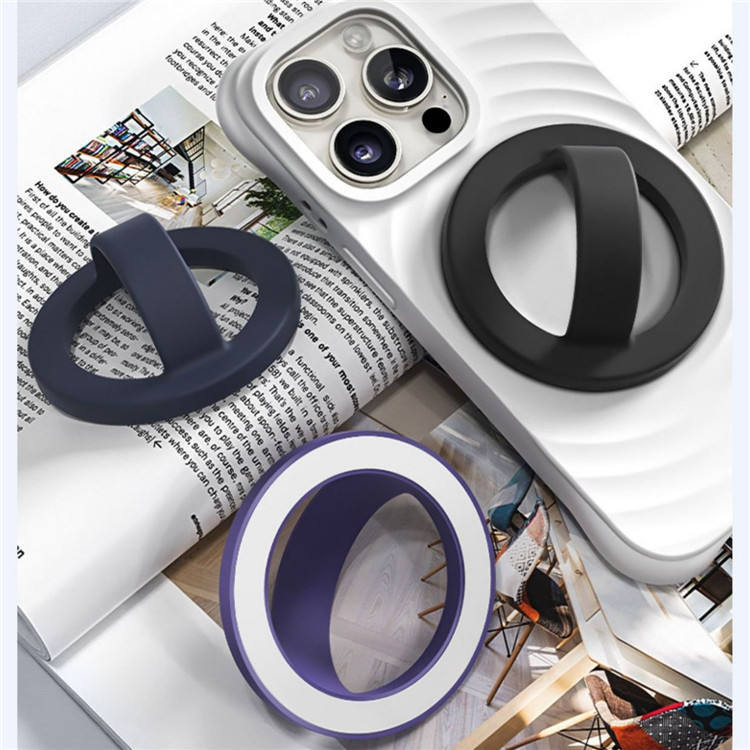 Customized New Product Creative Silicone Magnetic Ring Magsafe Magnetic Ring Holder Suitable for Iphone14 Ring Buckle
