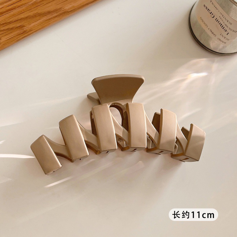 Nuevo clip de celebridad en línea elegante clip de tiburón elegante horquilla de Cabeza trasera grande clip coreano horquilla accesorios para el cabello al por mayor