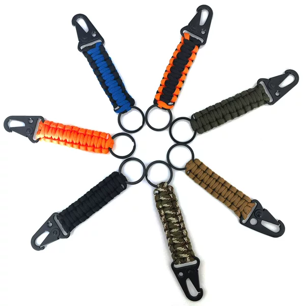 Seven-core paracord carabiner woven pendant eagle beak keychain seven-core paracord woven paracord accessory keyring