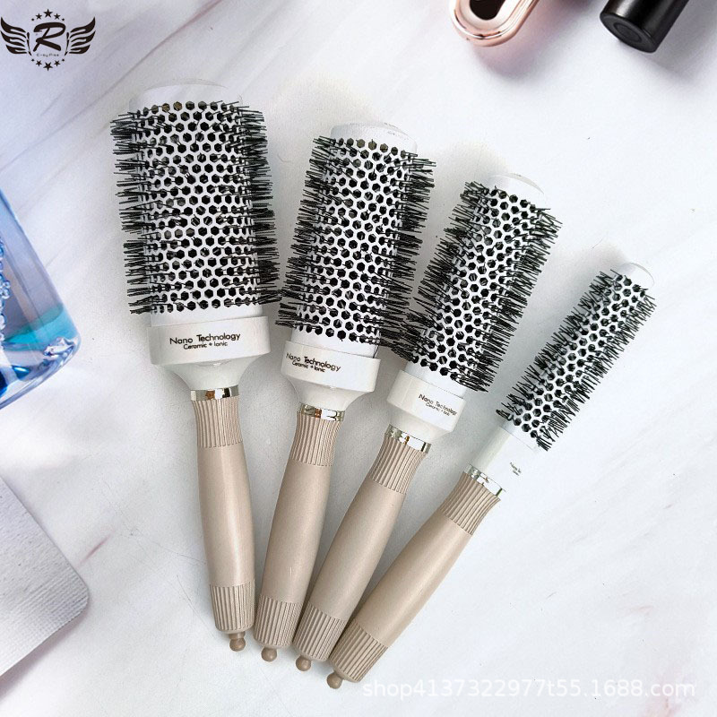 Pein de tubería de cerámica blanca con aguja de cola cilíndrica pein de cabello estilo pein de cabello rizado herramientas de cabello antiestático