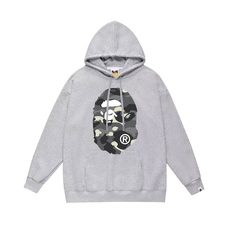BAPE猿の頭の潮のブランドの片面のプリントは帽子の衛衣の秋冬の新型のヒップホップの潮流の男女の同項の純綿になります。|undefined
