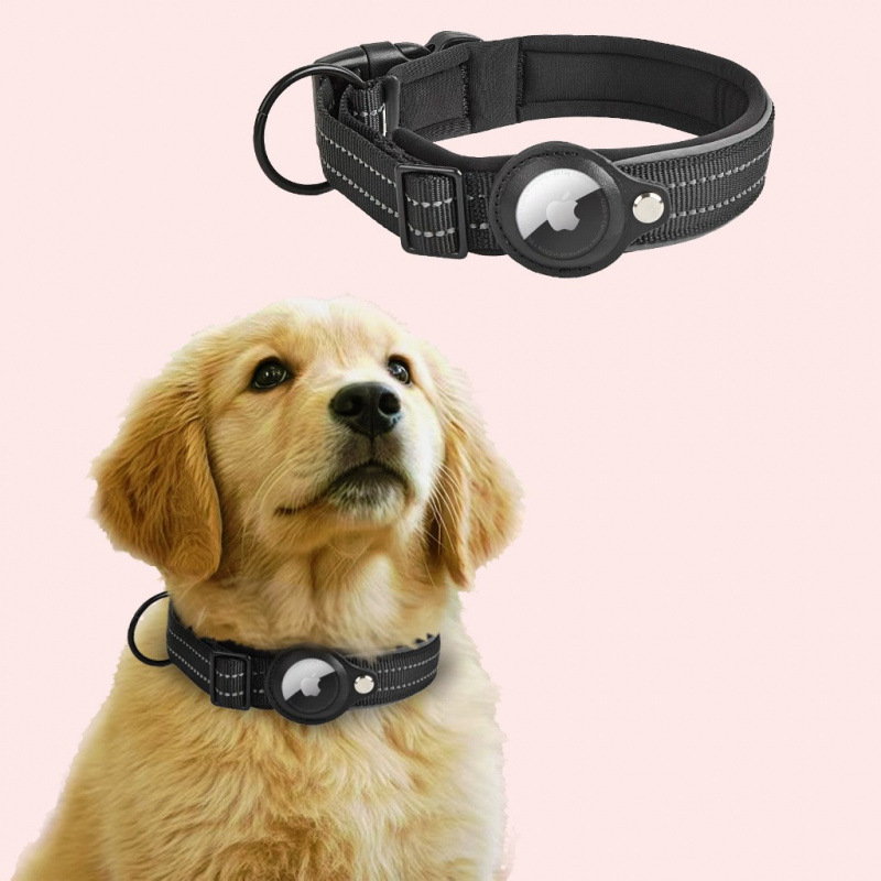 Collar de Rastreo para Mascotas con Envío en 24 Horas, Compatible con Apple AirTag, Localizador de Perros Antipérdida y Anti-Escape