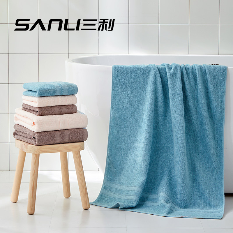 Sanli Towel Bath Towel Labor Protection Group Purchase 70*140 Adult Pure Cotton Large Bath Towel Absorbent and Lint-Free Bath Towel Sanli Towel Bath Towel Labor Protection Group Purchase 70*140 Adult Pure Cotton Large Bath Towel Absorbent and Lint-Free Bath Towel