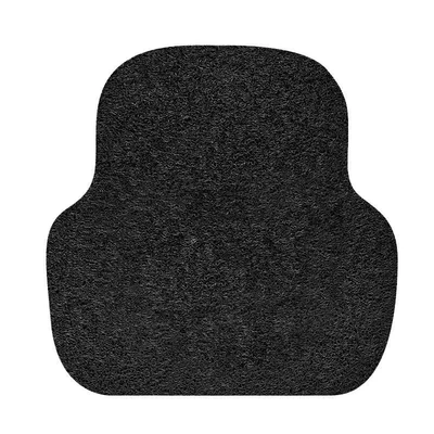 universal non-slip easy-to-care mat cartoon, Universal Foot Pad - pure-black-rear-foot-pad-single-piece