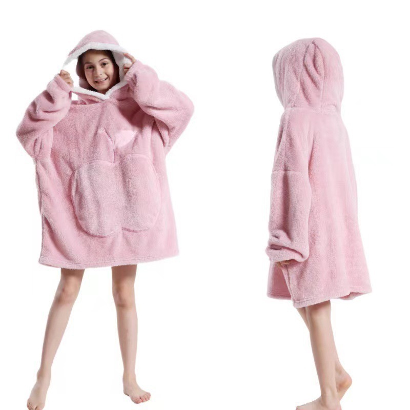 新しい子供の純色のリンゴの怠け者の服の防寒服の頭の上着と帽子のじゅうたんの室外の防寒はじゅうたんを着ることができます。|undefined