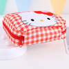 Cute Kuromi jade cinnamon girl heart sanitary cotton aunt cotton scarf bag, convenient debris makeup bag storage party bag