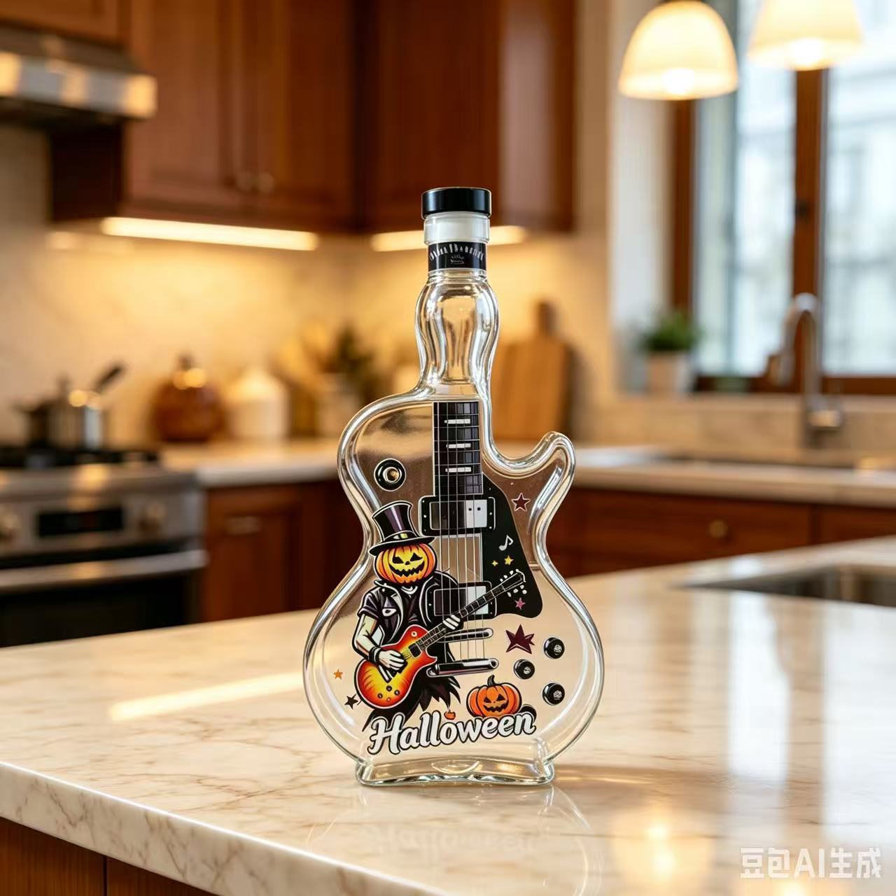 Inventario a través de whisky ji nueva guitarra ACDC botella de vino vino botella de whisky botella de vino