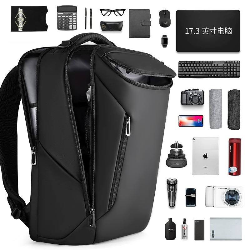 Multifunctional business laptop backpack for men, student school bag, casual fashion trendy backpack
