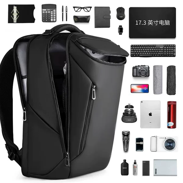 Multifunctional business laptop backpack for men, student school bag, casual fashion trendy backpack