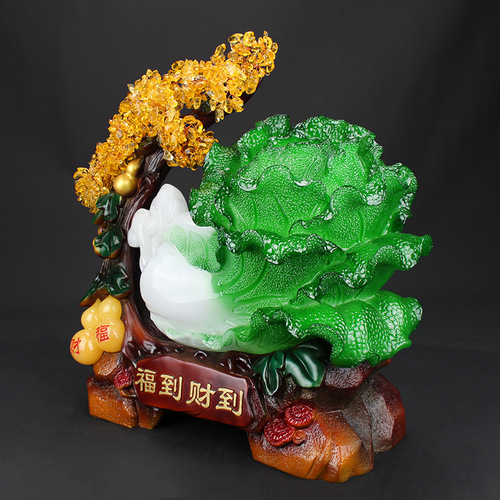 Direct selling crystal money tree cabbage living room entrance home decoration gifts fortune ornaments handicrafts drop shipping