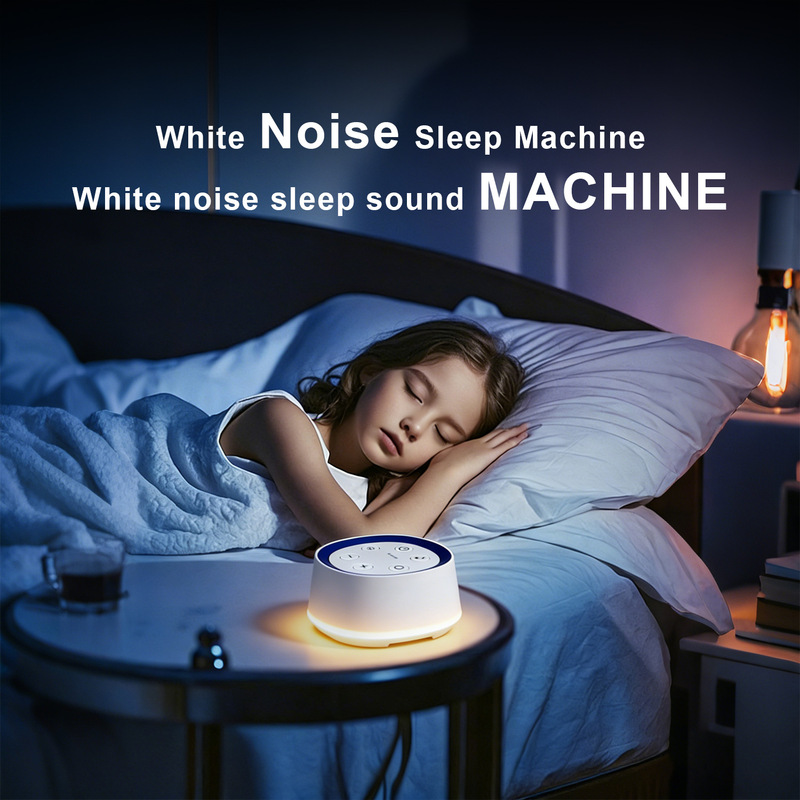 Creative Home Portable White Noise Machine, Rechargeable Wireless Speaker, Bedroom Sleep Device, Sound Monitoring, Smart Timer