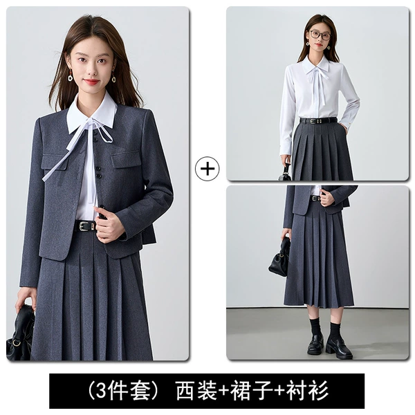 Classic suit jacket, skirt, shirt