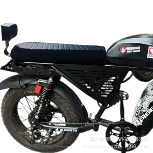 59 sm Super73 elektrikli velosiped üçün arxalıqlı inteqrasiya olunmuş ikili oturacaq