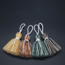 腈纶毛线7CM混色流苏服装辅料蓬松胖吊坠抱枕家纺撞色流苏吊穗子