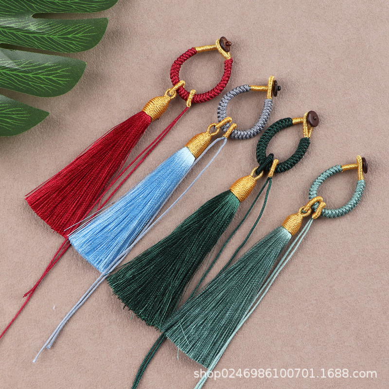 Bag Hanging Buddhist Beads Hand-Twisted Cotton Thread Vajra Phoenix Eye Star Moon Passion Bracelet Accessories Wenwan Corn Knot Tassel Ears