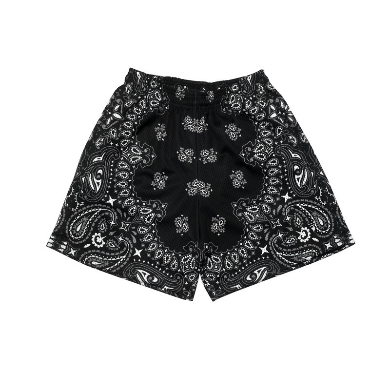 Outdoor Sports Shorts for Men, Trendy Brand, New Summer Style, Fitness, Running, Basketball, Quarter-Length, Printed, Quick-Drying