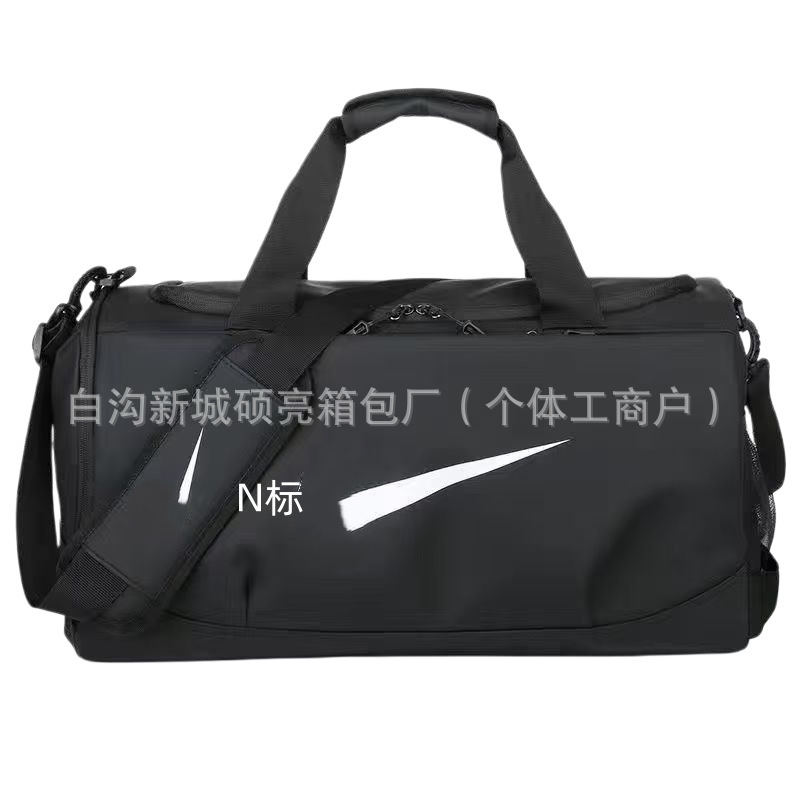Sports and leisure handbag, unisex travel bag, shoulder and crossbody bag, large capacity, small size, black, free shipping available