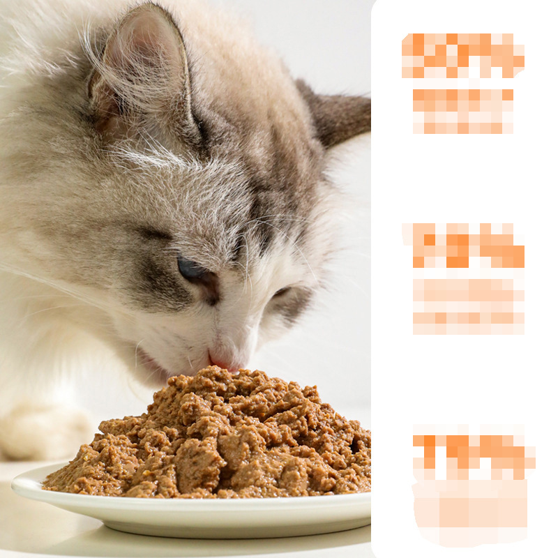 Alimentos húmedos para gatos originales, alimento básico para gatos, paquete de alimentos para gatos, paquete de alimentos para gatos prebióticos, bocadillos para gatos de engordamiento.