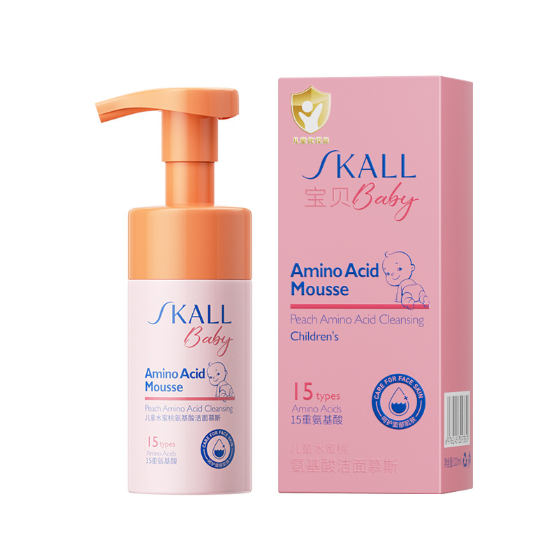Children's peach amino acid cleansing mousse 120ml