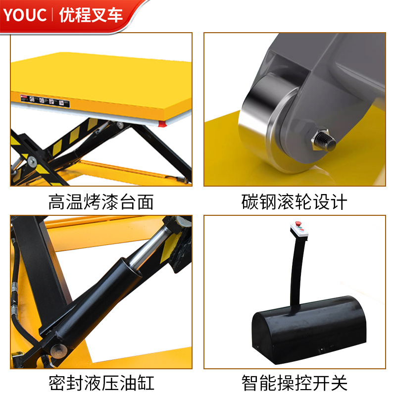 plataforma elevadora eléctrica de elevación hidráulica pequeña en forma de U fija plataforma elevadora de elevación elevadora de transporte elevadora