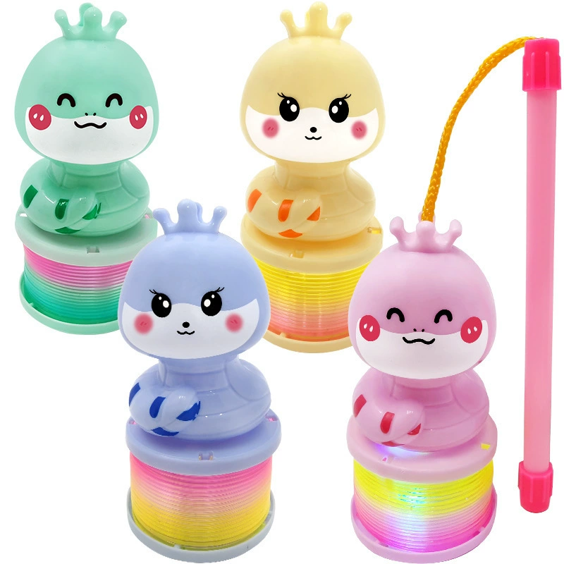 Flashlight, cartoon Slinky, elastic toy, wholesale