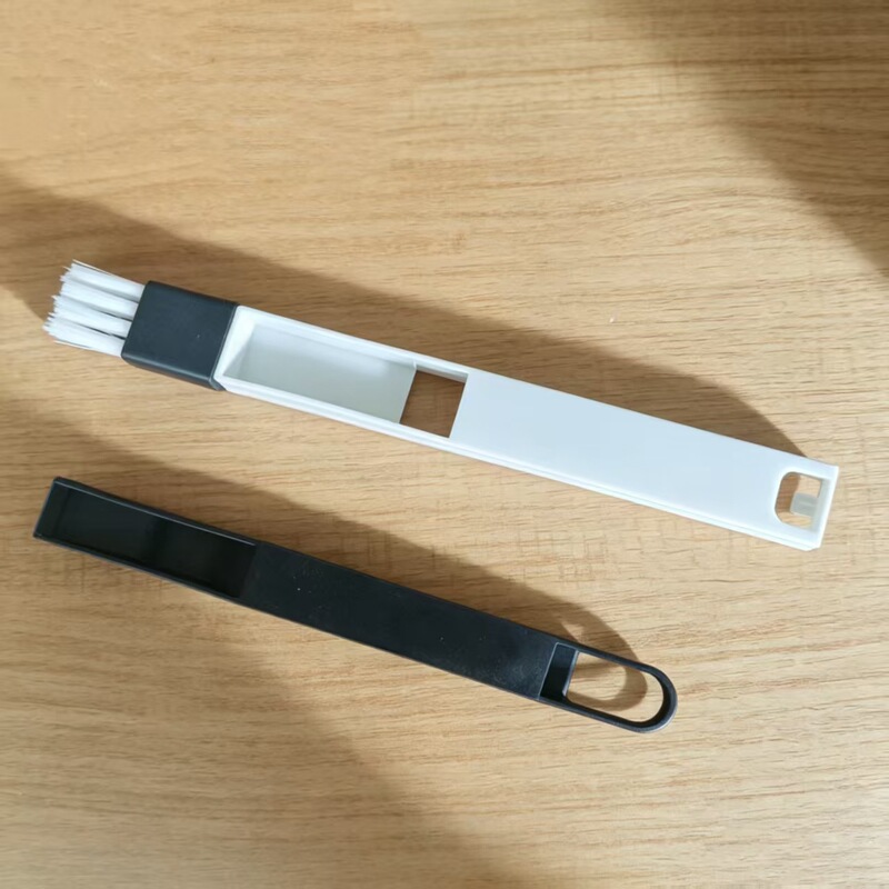 Crevice Brush with Dustpan Window Groove Brush Groove Brush Air Conditioner Groove Cleaning Brush Kitchen Cleaning Tool Brush Keyboard Brush