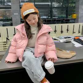 2023冬季棉服女童韩版儿童爆款洋气短款加厚新款面包服中大童棉衣