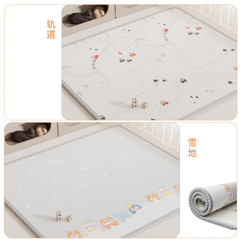 Alfombrilla para bebé Alfombrilla para gatear XPE engrosado hogar bebé sala de estar alfombrilla plegable para gatear espuma para niños insípida