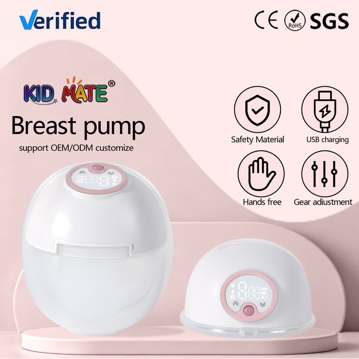 Cross-Border Electric New Convenient Wearable Breast Pump All-In-One Hands-Free Large Suction Invisible Silent Milking Machine