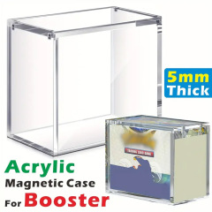 5毫米亚克力可叠放展示盒，兼容Booster Box透明磁吸收纳保护盒