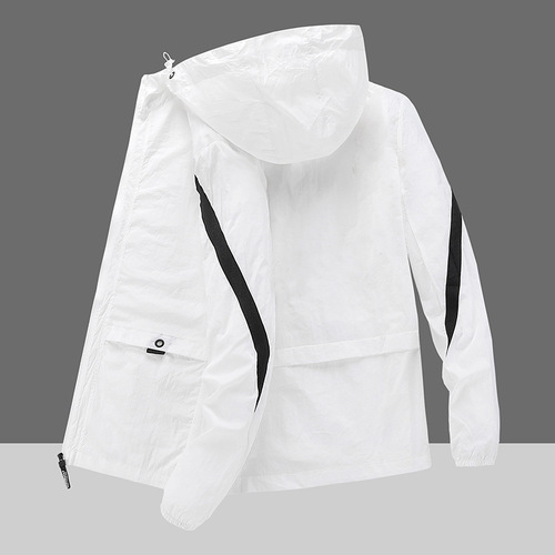 Summer Men's Fishing Sun Protective Jacket, Ice Silk Style, Breathable Skin-Friendly Outdoor Jacket for Students