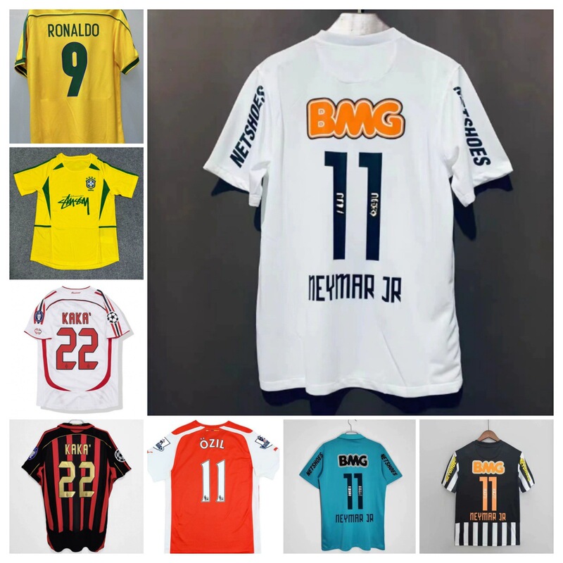 Retro 2012 Santos Jersey Santos Commemorative Football Uniform No. 11 Neymar Cross-Border Brazilian Signature Version