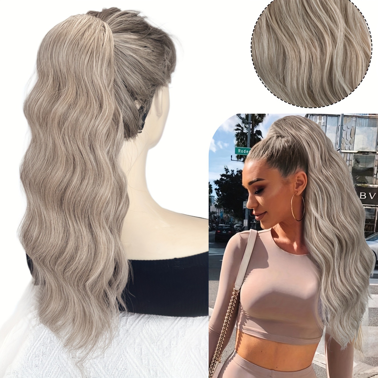 Comercio exterior cuerda de extracción de agua corrugada cola de caballo