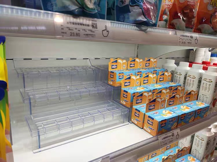 超市冷柜透明梯形台塑料阶梯多层冷柜陈列垫板展示架水果陈列道具