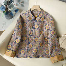 2025新款新中式女装国风外套唐装复古上衣盘扣斜襟外套高级感气质