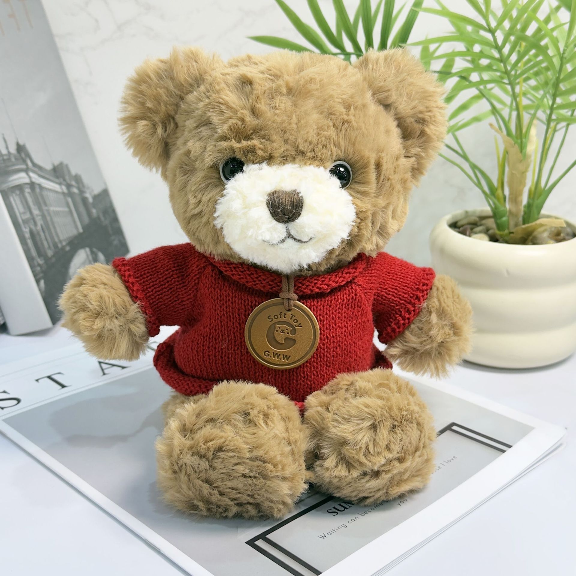 Vestido Teddy Bear suéter Teddy Bear camiseta actividad regalo juguete de peluche impresión LOGO