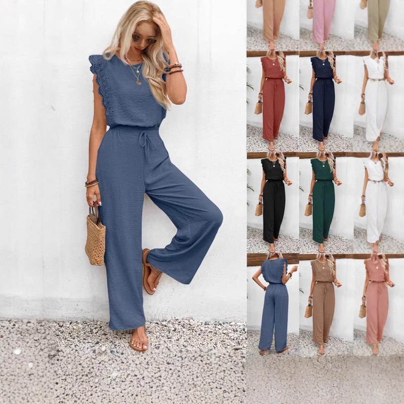 2025 European and American Wish Popular Independent Station Cross-Border Amazon Sleeveless Short Pants High-End Two-Piece Casual Wear