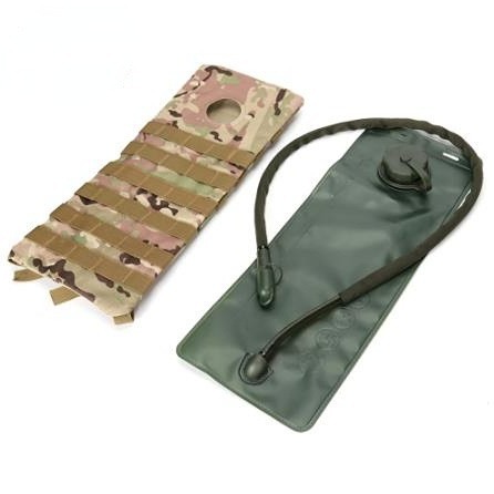 Bolsa de agua para ciclismo al aire libre con bolsa de agua para aliviar la sed de 3L, mochila de montañismo, deportes de senderismo, bolsa táctica de camuflaje, bolsa de agua