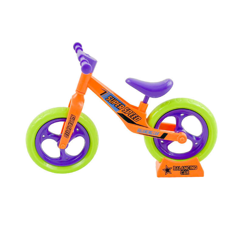 シミュレーションdiyミニ組立自転車模型玩具減圧創意バランス車自転車積み木置物子供|undefined
