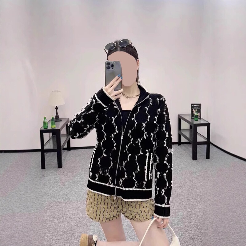 Nanyou High-End Luxury Celebrity Style Autumn/Winter New Knitted Sweater Wool Cardigan Jacquard Coat for Women in Stock Nanyou High-End Luxury Celebrity Style Autumn/Winter New Knitted Sweater Wool Cardigan Jacquard Coat for Women in Stock