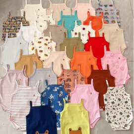 卡通小熊三角包屁哈衣服可爱宝宝外出连体爬服厂家批发萌趣百搭