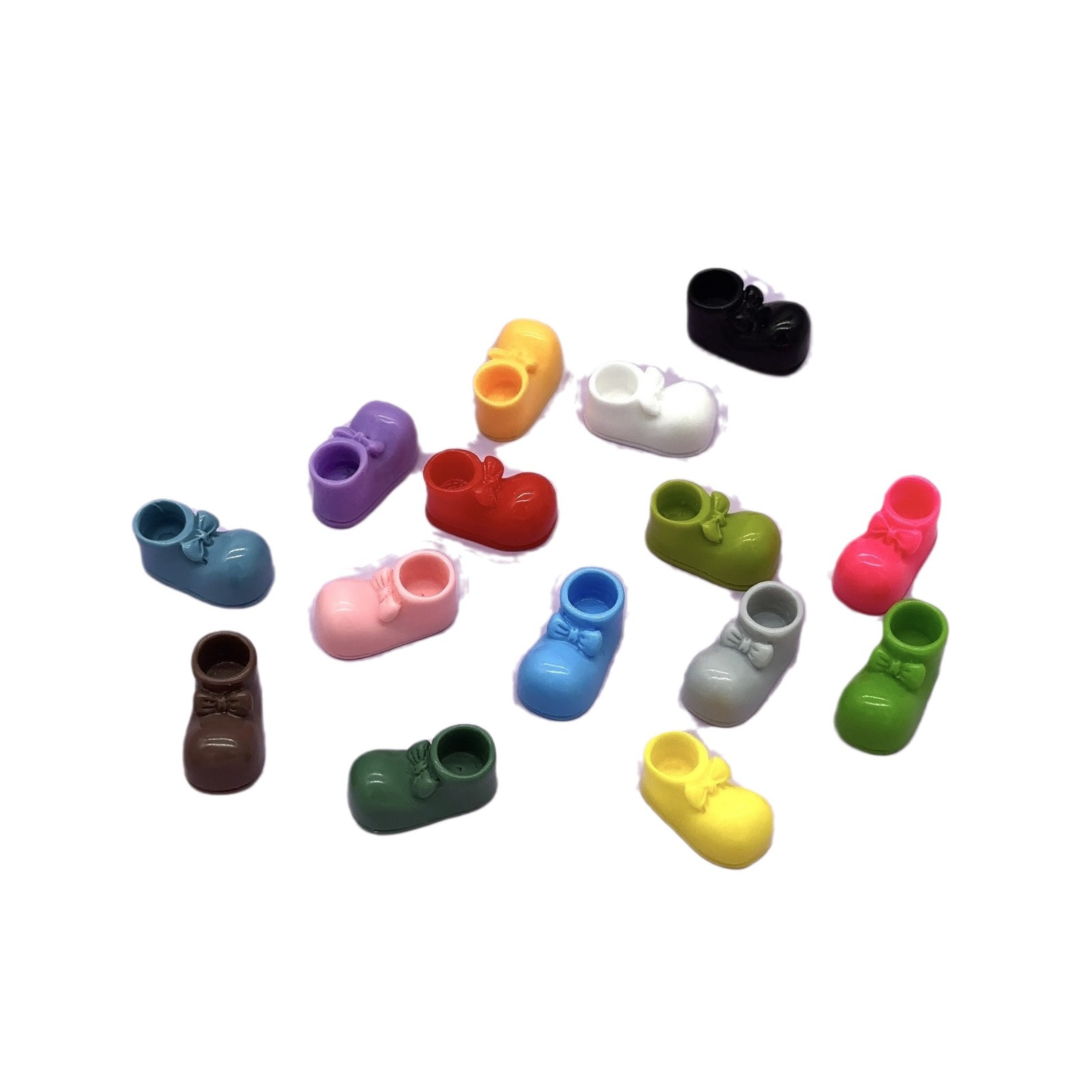 Resina coreana zapatos de arco DIY zapatos pequeños accesorios de juguetes de pelo caja de teléfono celular pegatinas de refrigerador pegatinas manuales