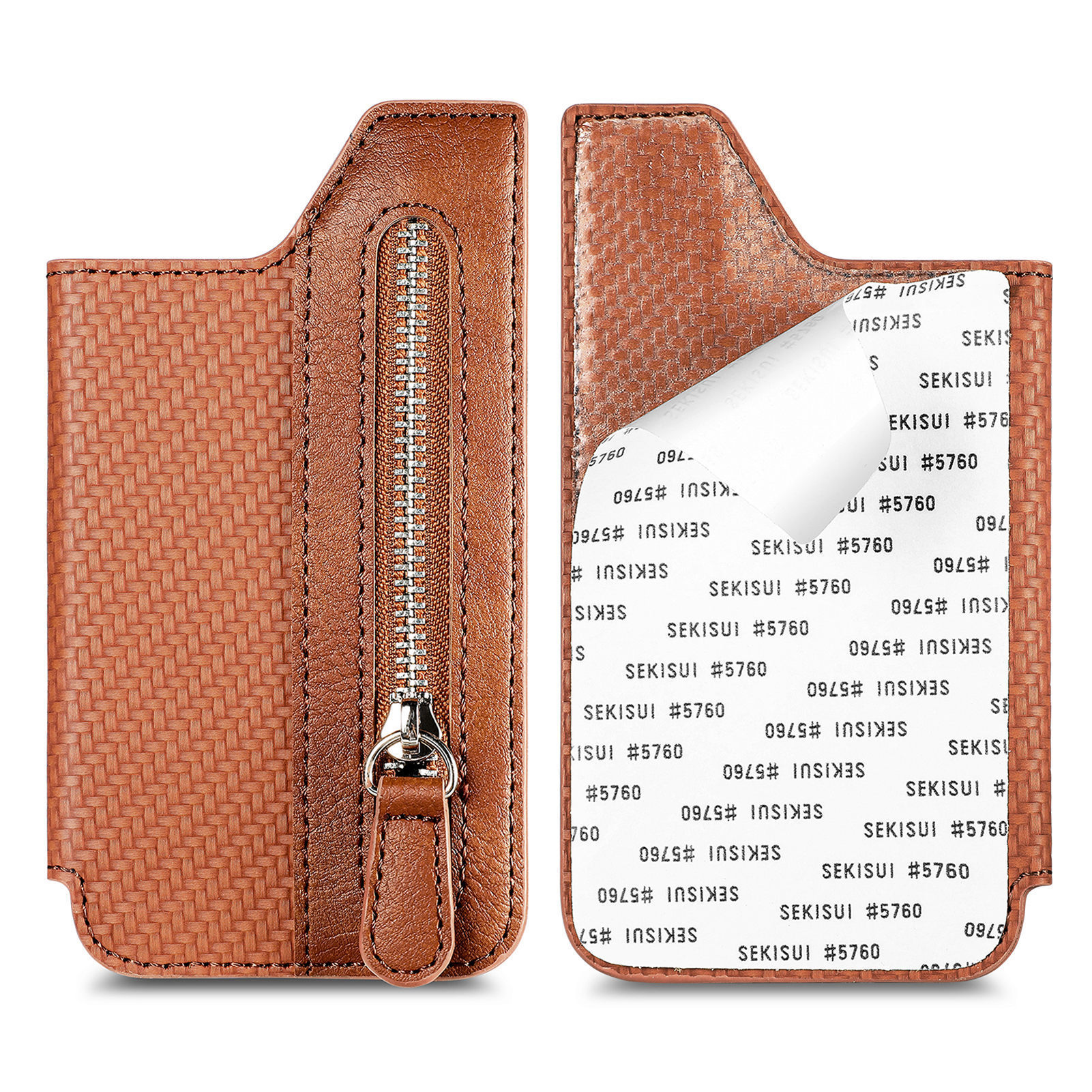 Unisex Solid Color Pu Leather Zipper Card Holder display picture 35