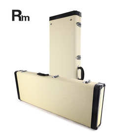 工厂批发木吉他琴盒电吉他民谣古典电贝司琴盒方形皮革木盒可托运