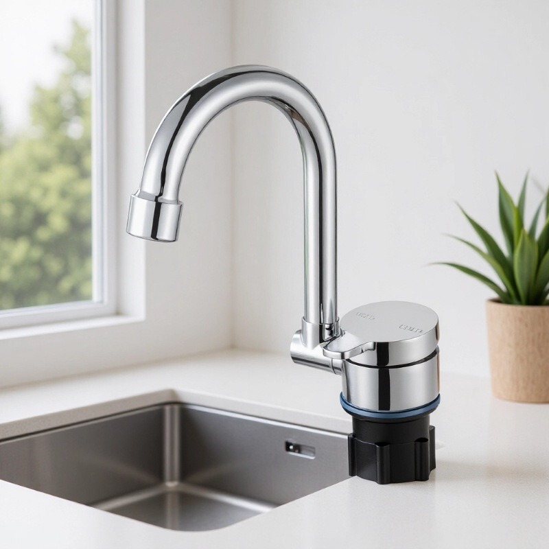Rv Faucet Rv Sink with Cover and Foldable Faucet 1005